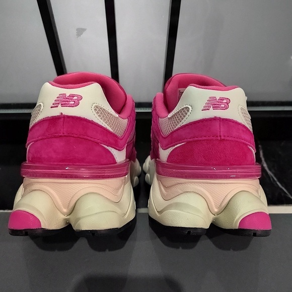 New Balance 9060 Fuchsia Pink Sneakers - Picture 7 of 7